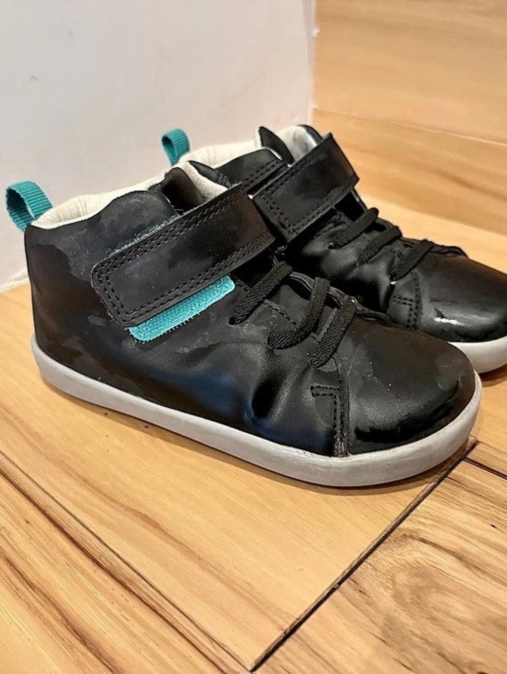 Ten Little Everyday High Tops Sneakers Black & Blue Boys US 11